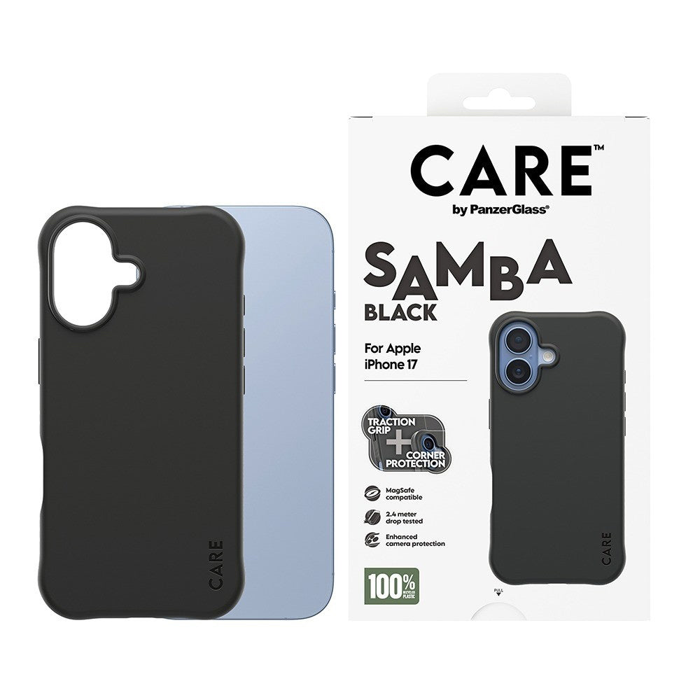 Coque MagSafe pour Apple iPhone 17, PanzerGlass, Care Fashionable, Noire