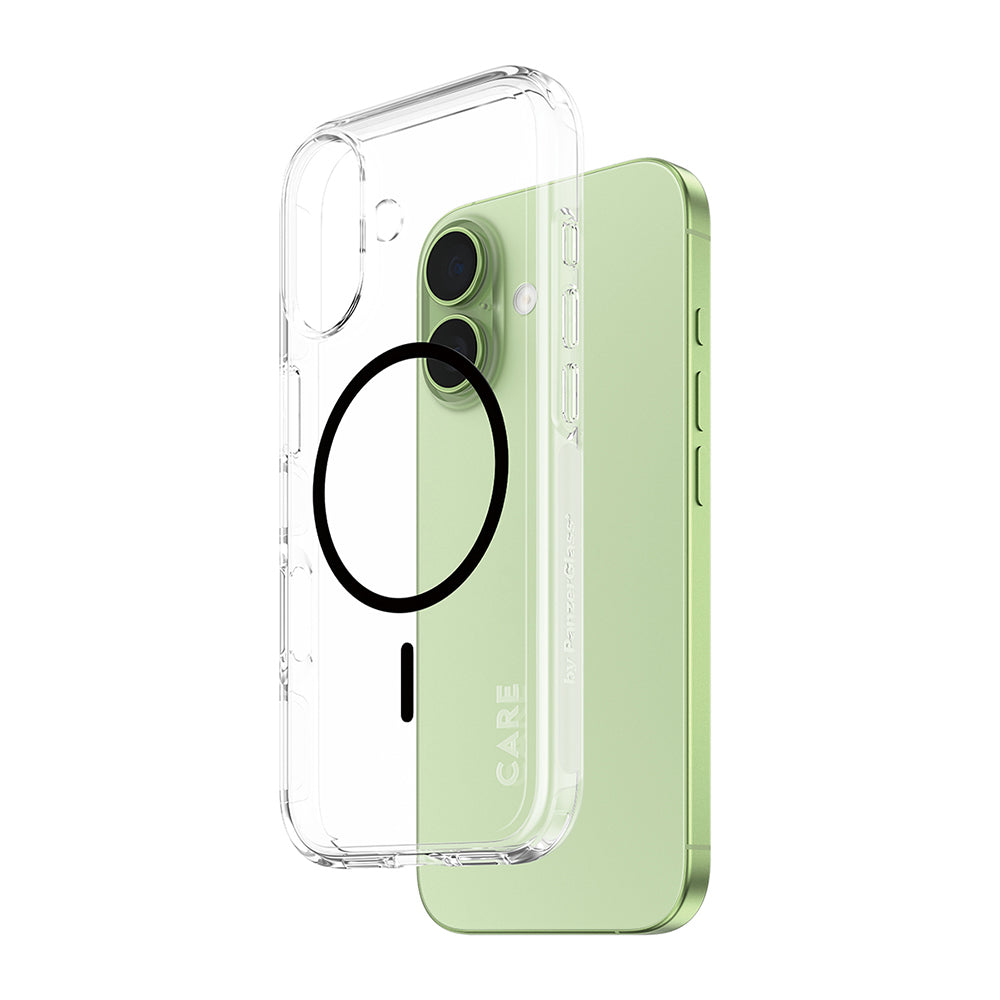 MagSafe Hülle für Apple iPhone 17, PanzerGlass, Urban Explorer, Schwarz Transparent
