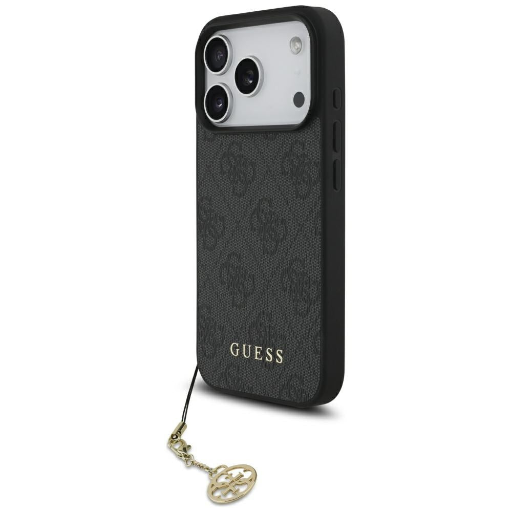 Étui MagSafe pour Apple iPhone 17 Pro, Guess, 4G Charm Cradle, Noir
