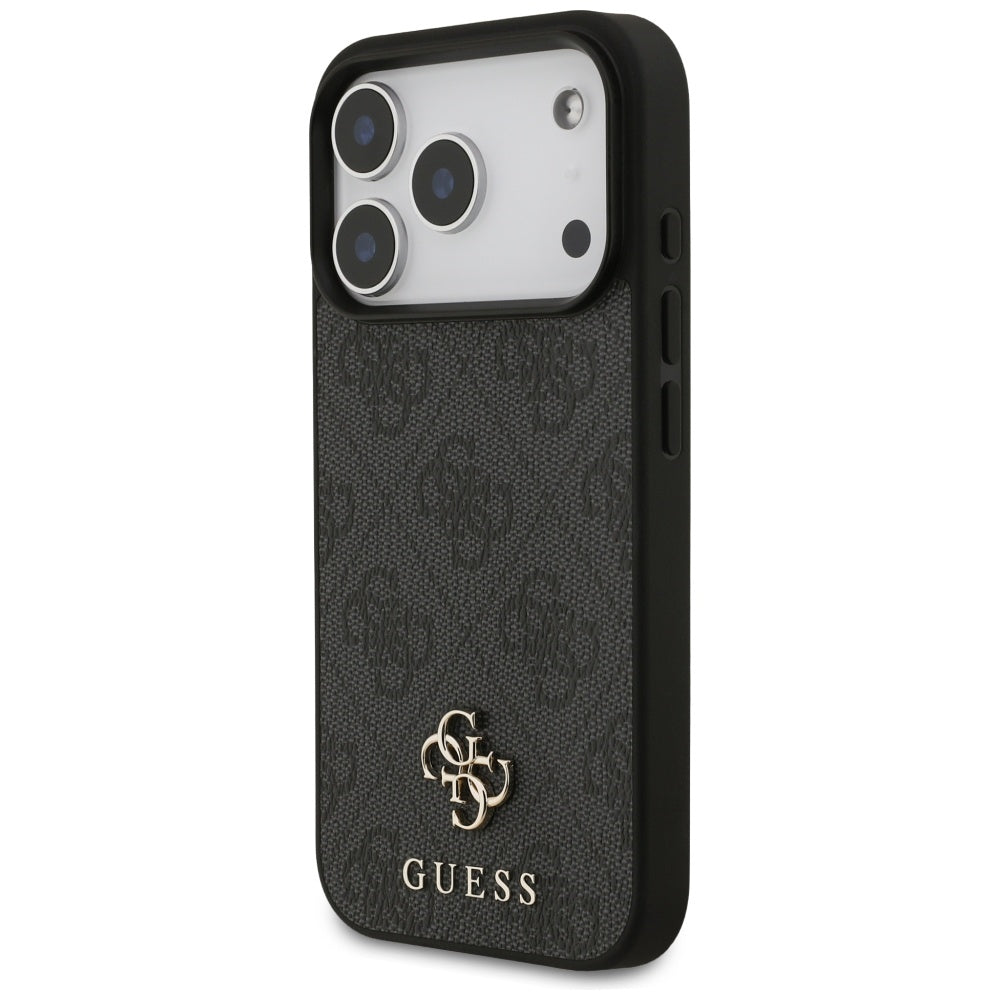 Étui MagSafe pour Apple iPhone 17 Pro, Guess, 4G Petit et Logo Classique, Noir