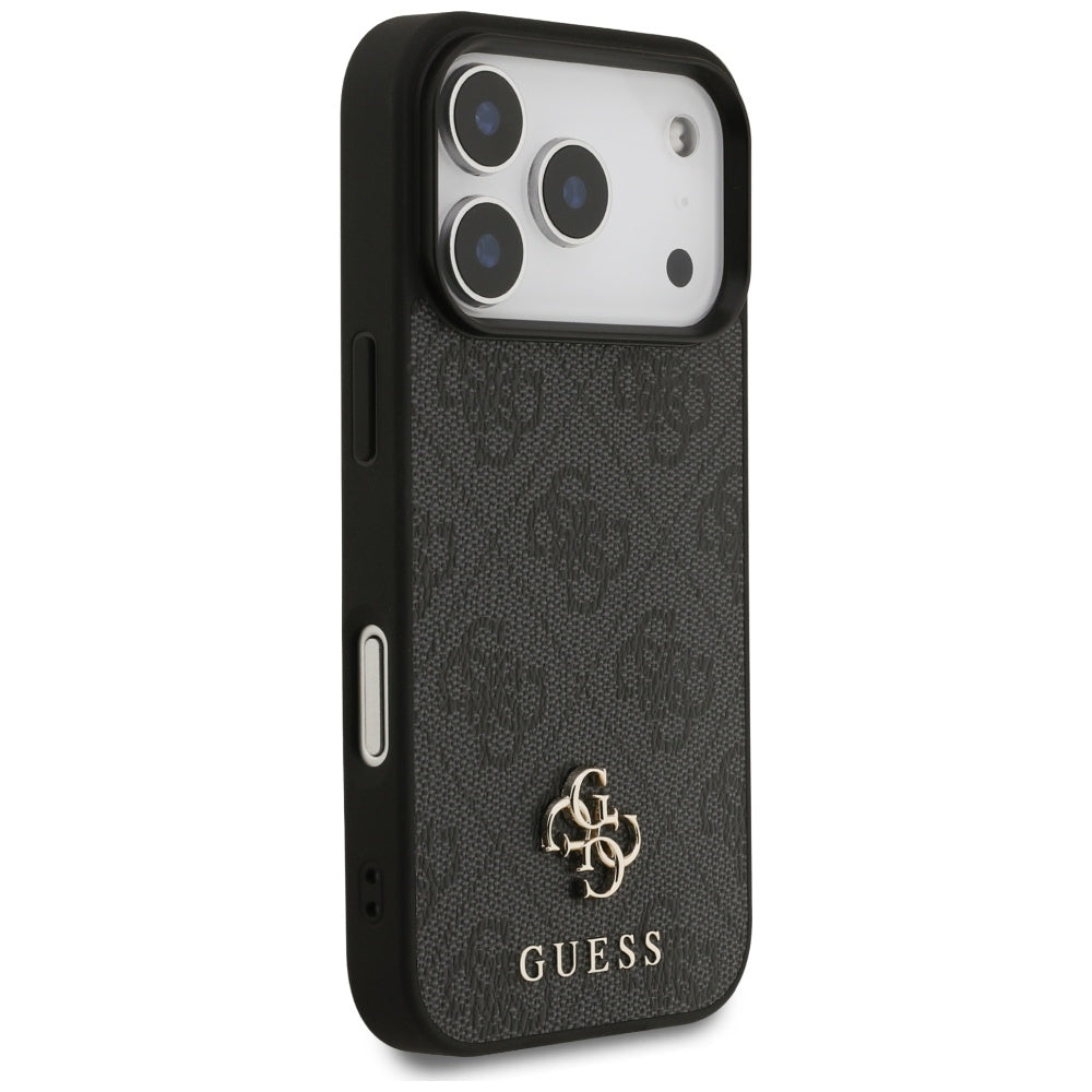 Étui MagSafe pour Apple iPhone 17 Pro, Guess, 4G Petit et Logo Classique, Noir