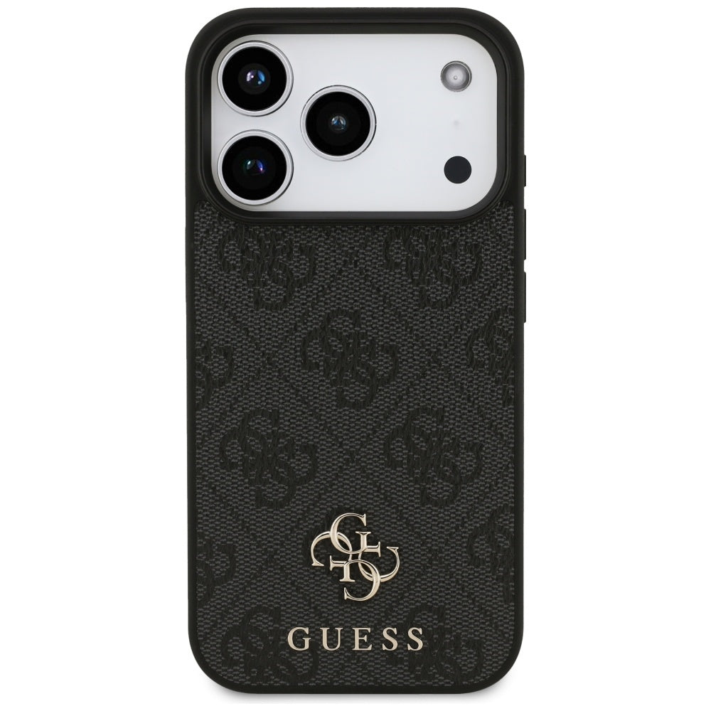 Étui MagSafe pour Apple iPhone 17 Pro, Guess, 4G Petit et Logo Classique, Noir