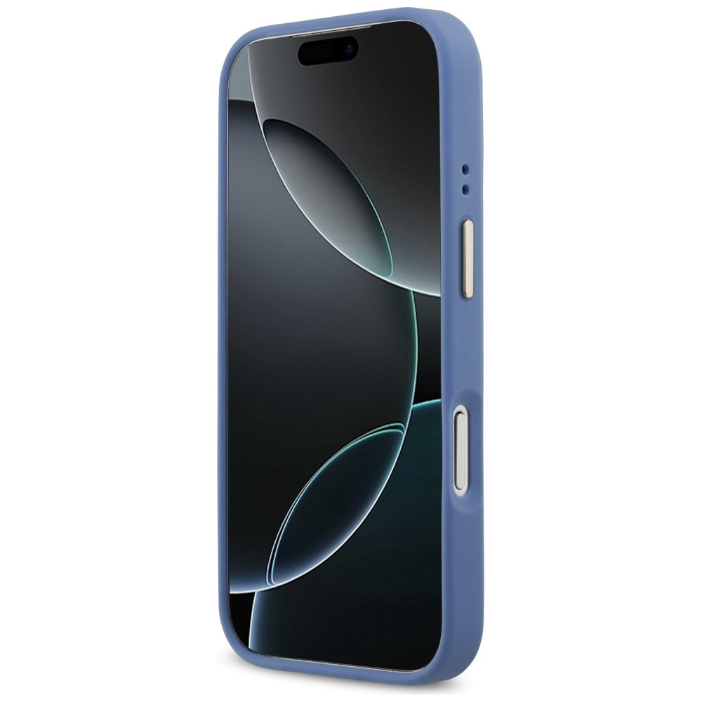 MagSafe Hülle für Apple iPhone 17 Pro, Guess, 4G Stripe, Blau