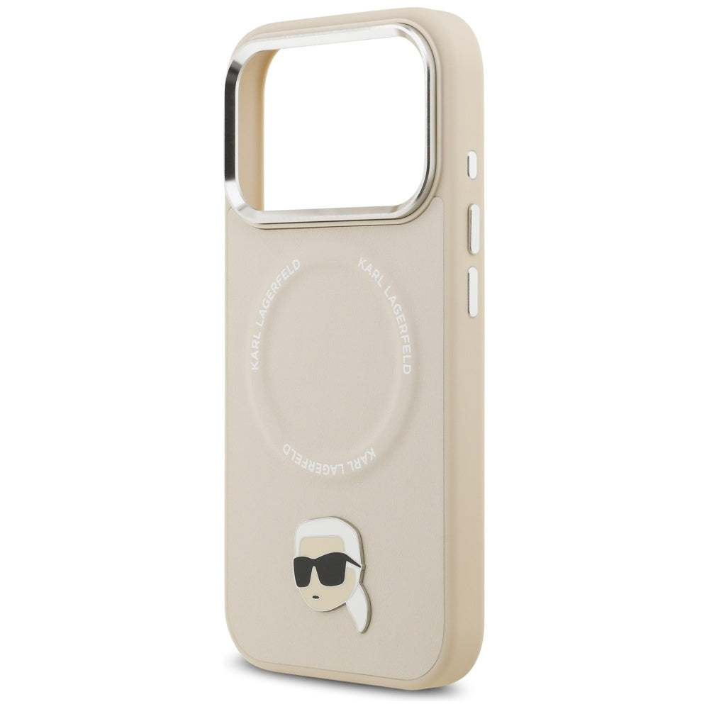 MagSafe Case for Apple iPhone 17 Pro, Karl Lagerfeld, Karl Pin, Beige