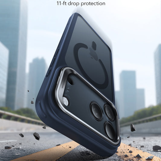 MagSafe Hülle für Apple iPhone 17 Pro Max, ESR, Classic Hybrid Kickstand, Satinblau