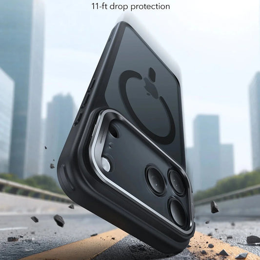 MagSafe Hülle für Apple iPhone 17 Pro Max, ESR, Classic Hybrid Kickstand, Satinschwarz