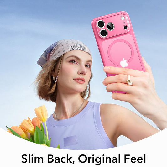 Coque MagSafe pour Apple iPhone 17 Pro Max, ESR, Classic Hybrid, Rose Satiné