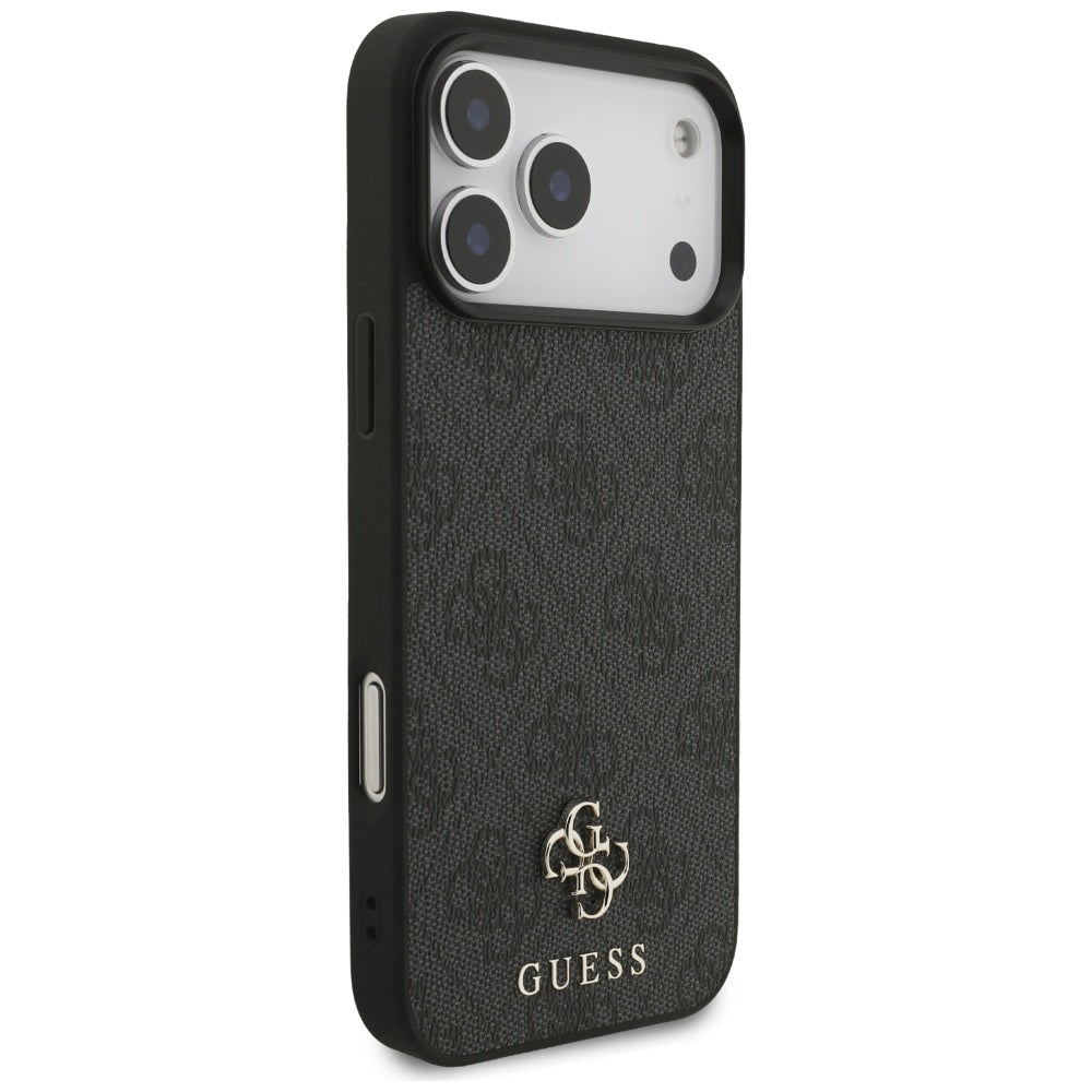 Étui MagSafe pour Apple iPhone 17 Pro Max, Guess, 4G Small and Classic Logo, Noir