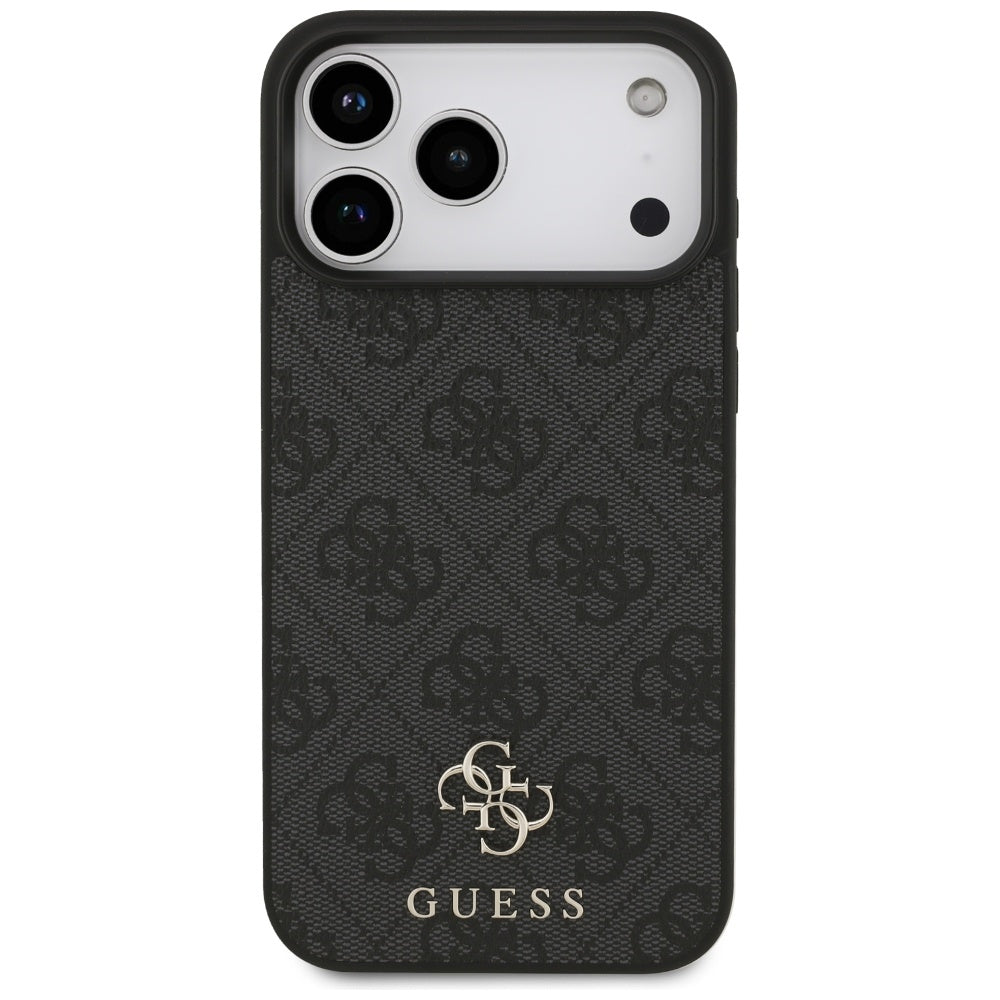 Étui MagSafe pour Apple iPhone 17 Pro Max, Guess, 4G Small and Classic Logo, Noir