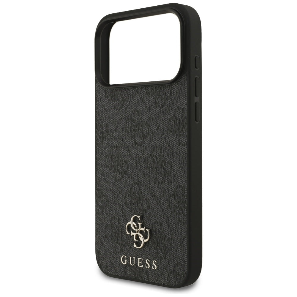 Étui MagSafe pour Apple iPhone 17 Pro Max, Guess, 4G Small and Classic Logo, Noir