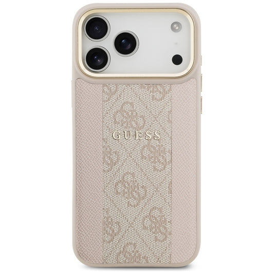 Étui MagSafe pour Apple iPhone 17 Pro Max, Guess, 4G Stripe, Rose