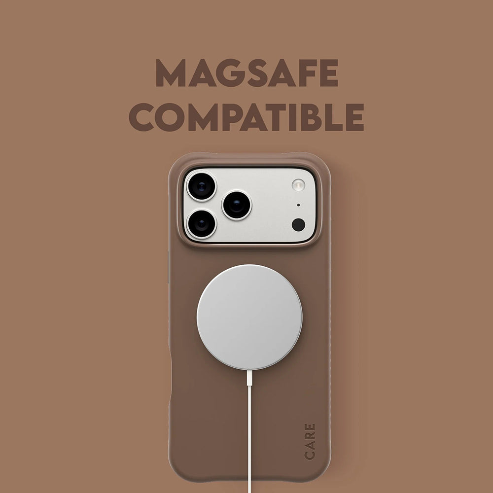 Étui MagSafe pour Apple iPhone 17 Pro Max, PanzerGlass, Care Fashionable, Marron