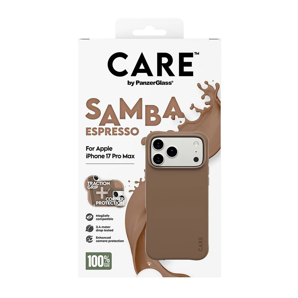 Étui MagSafe pour Apple iPhone 17 Pro Max, PanzerGlass, Care Fashionable, Marron