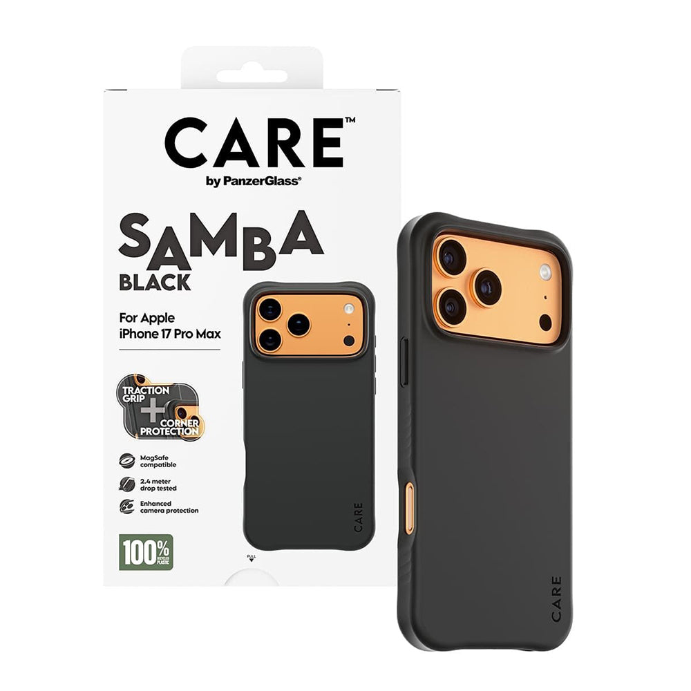 Housse MagSafe pour Apple iPhone 17 Pro Max, PanzerGlass, Care Fashionable, Noire