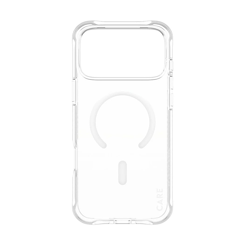 Coque MagSafe pour Apple iPhone 17 Pro Max, PanzerGlass, Care Fashionable, Transparente Blanche