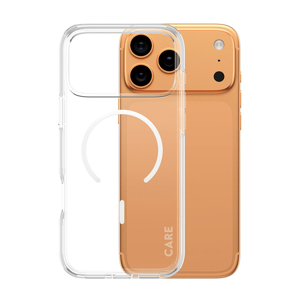 Coque MagSafe pour Apple iPhone 17 Pro Max, PanzerGlass, Care Urban Explorer, Transparente Blanche