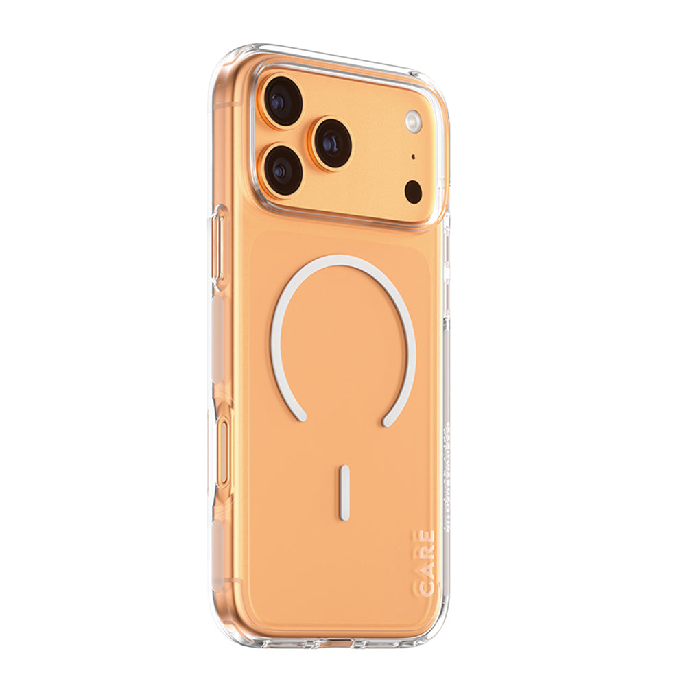 Coque MagSafe pour Apple iPhone 17 Pro Max, PanzerGlass, Care Urban Explorer, Transparente Blanche