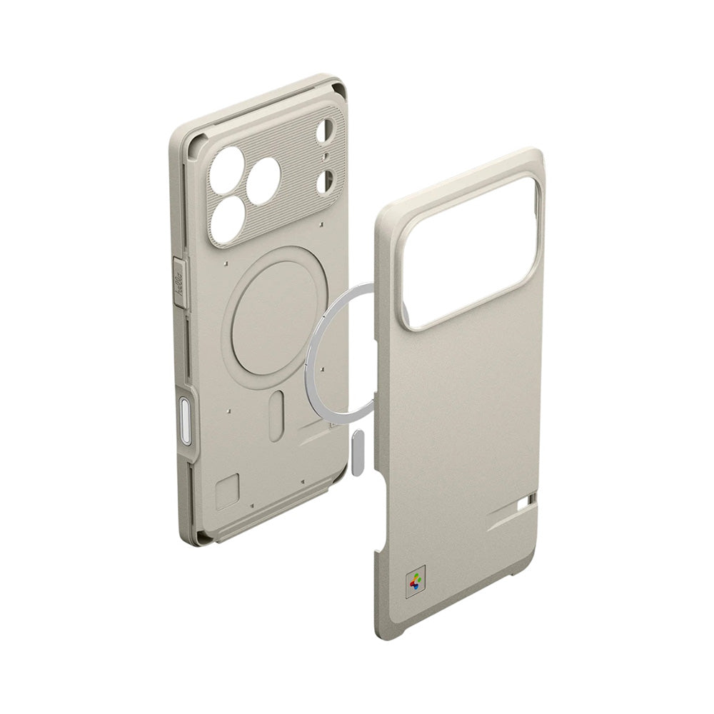 Coque MagSafe pour Apple iPhone 17 Pro Max, Spigen, Classic LS, Crème ACS10478