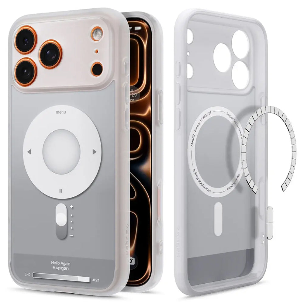 MagSafe Case for Apple iPhone 17 Pro Max, Spigen, Ultra Hybrid Classic, Silver