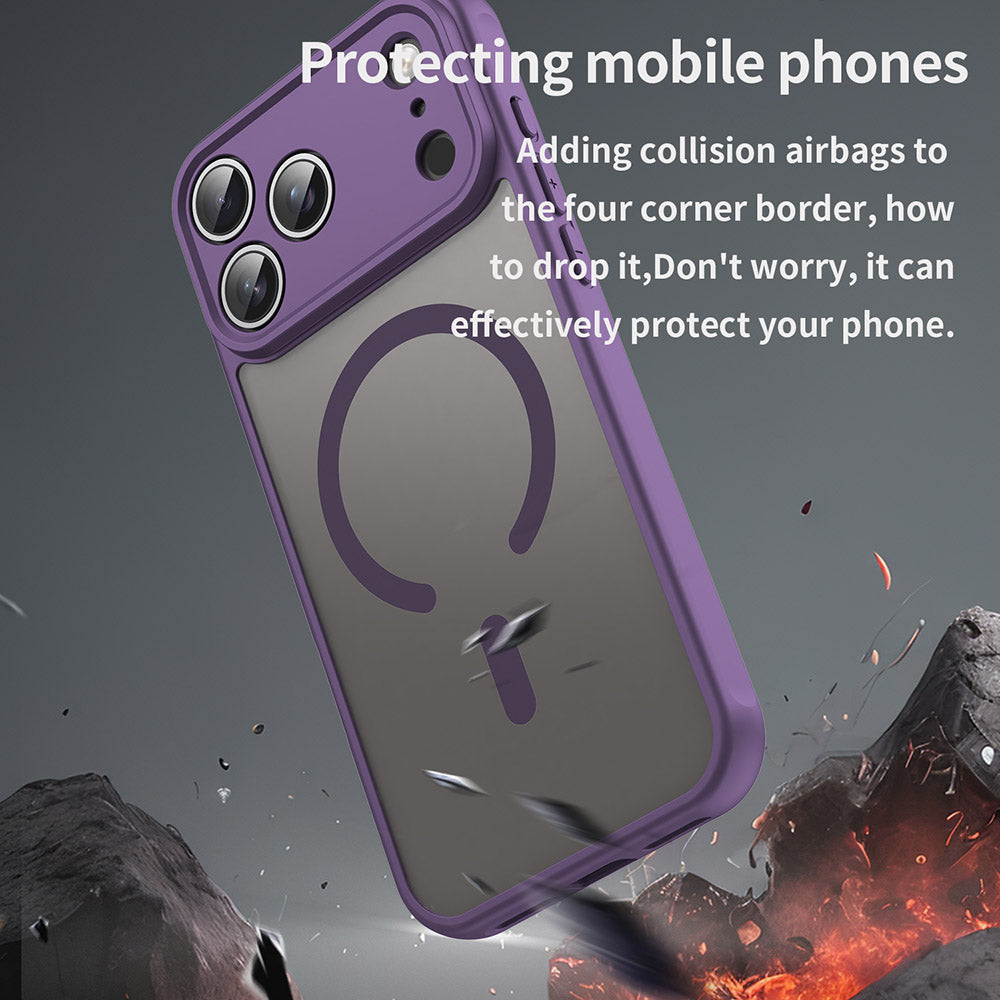 Coque MagSafe pour Apple iPhone 17 Pro Max, Techsuit, HaloFrost II, Mauve