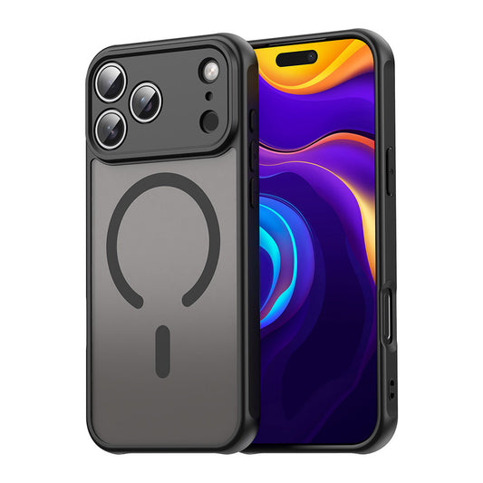 Coque MagSafe pour Apple iPhone 17 Pro Max, Techsuit, HaloFrost II, Noire