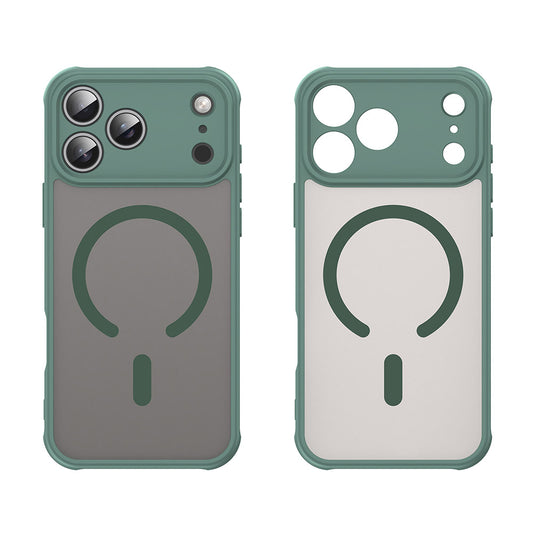 Coque MagSafe pour Apple iPhone 17 Pro Max, Techsuit, HaloFrost II, Vert