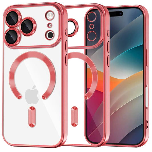 Étui MagSafe pour Apple iPhone 17 Pro Max, Techsuit, Luxury Crystal, Rose