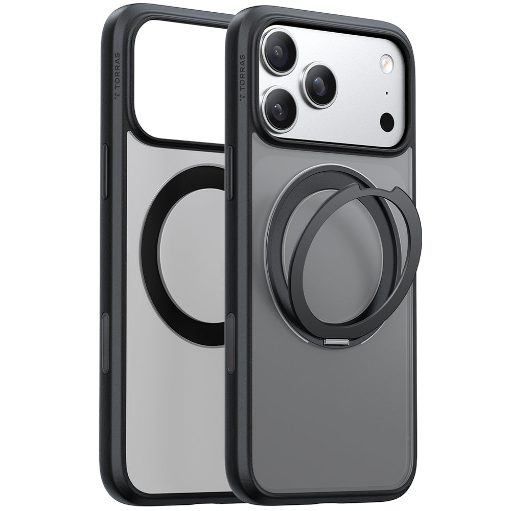 MagSafe Case for Apple iPhone 17 Pro Max, Torras, Ostand Pro, Black