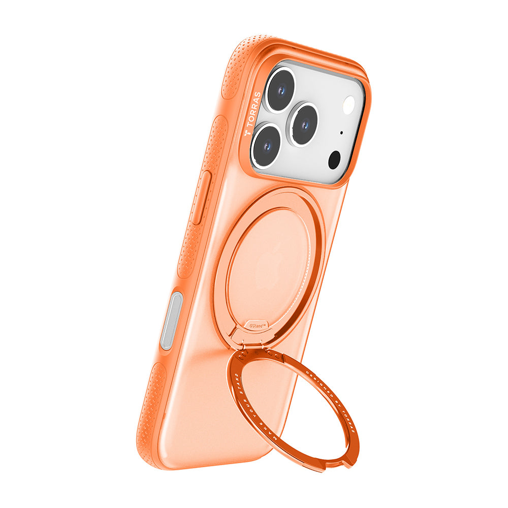 Housse MagSafe pour Apple iPhone 17 Pro Max, Torras, Ostand R Fitness, Orange