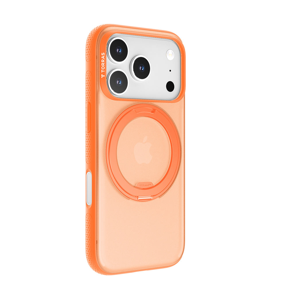 Housse MagSafe pour Apple iPhone 17 Pro Max, Torras, Ostand R Fitness, Orange