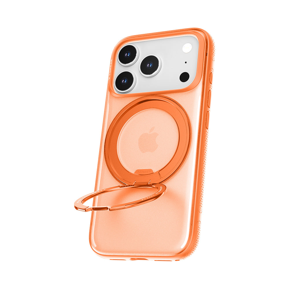 Housse MagSafe pour Apple iPhone 17 Pro Max, Torras, Ostand R Fitness, Orange