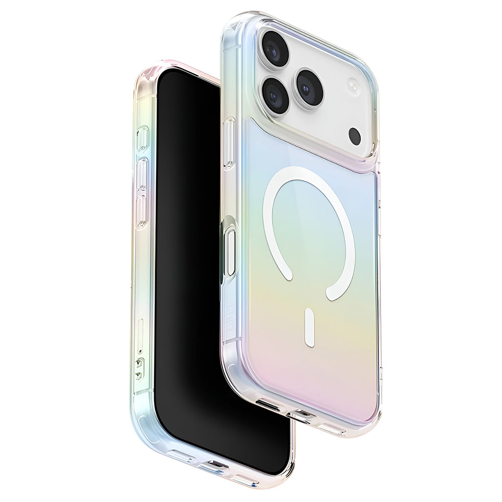 MagSafe Hülle für Apple iPhone 17 Pro Max, UNIQ, Iridescia MagClick, Mehrfarbig