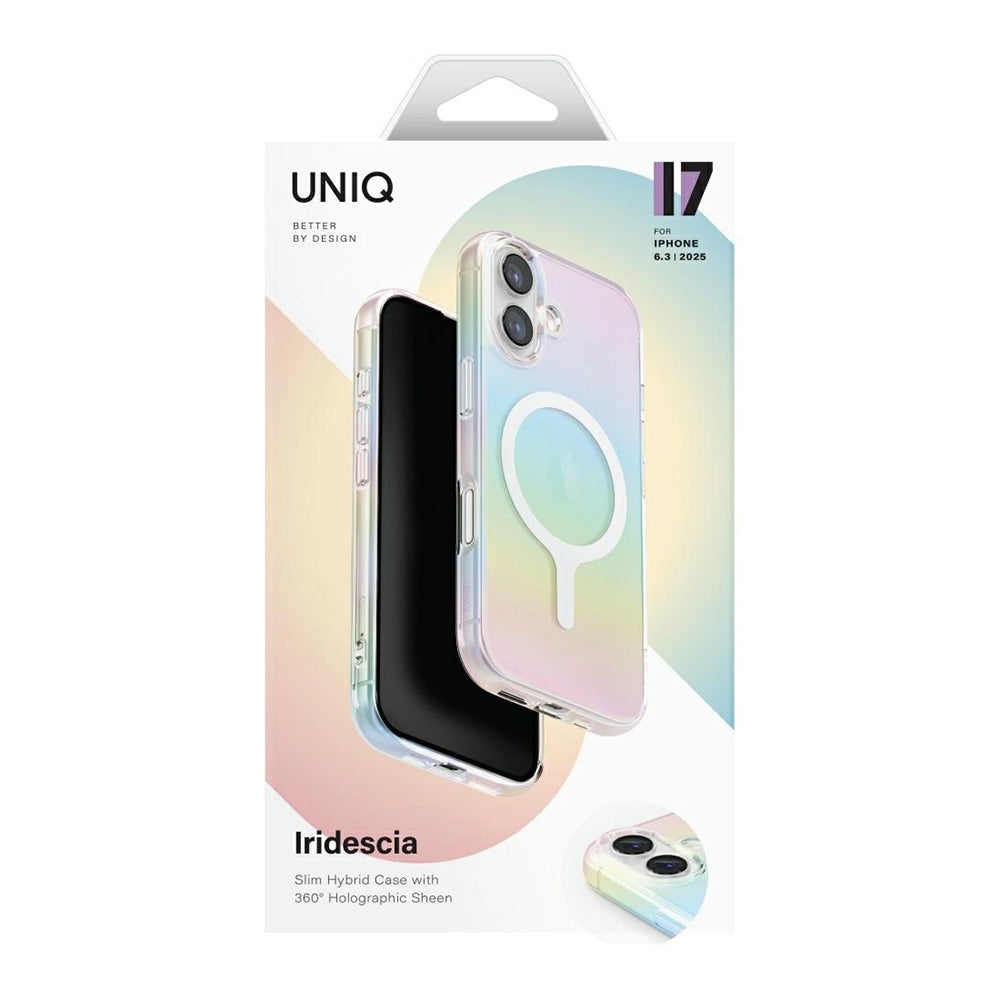 MagSafe Hülle für Apple iPhone 17 Pro Max, UNIQ, Iridescia MagClick, Mehrfarbig