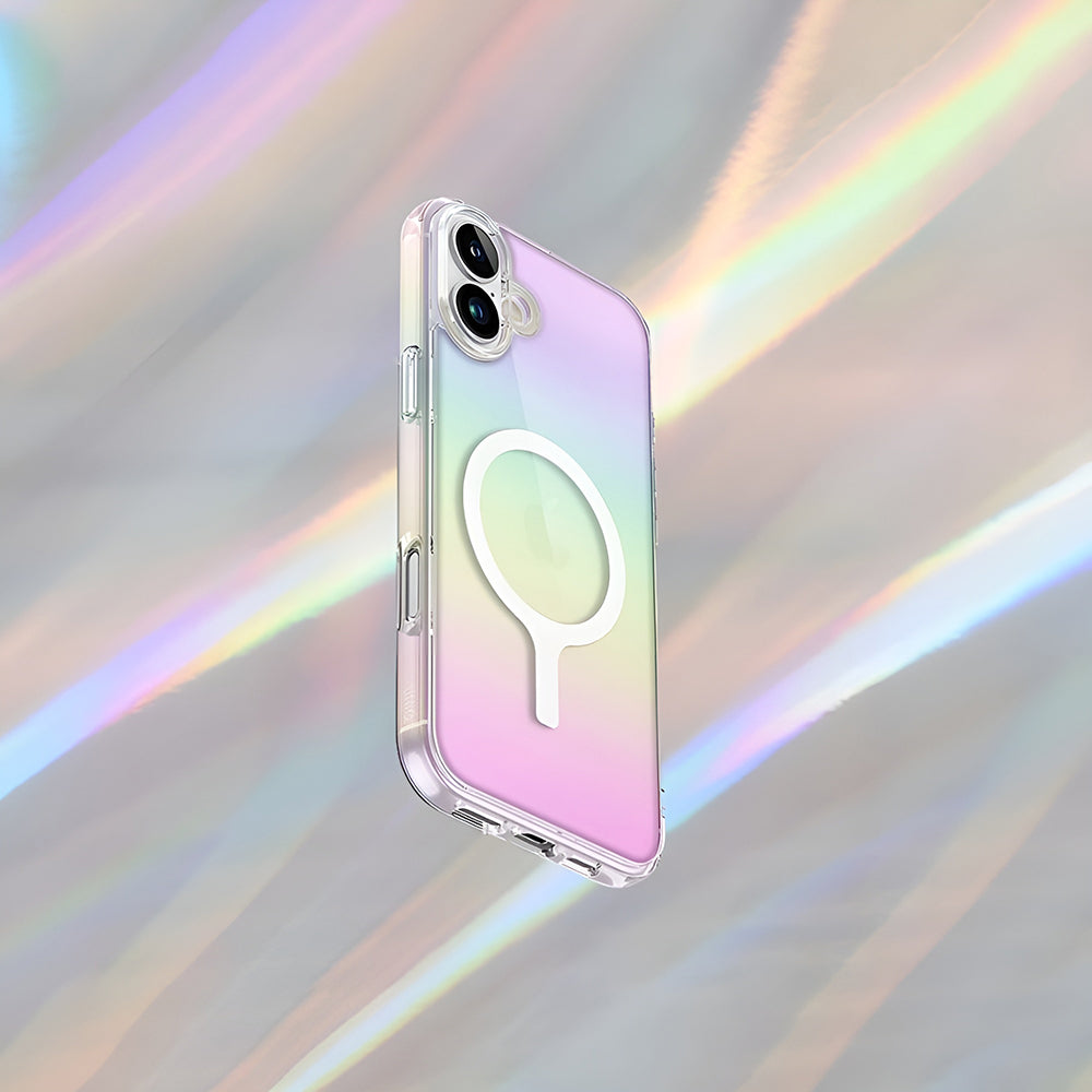 MagSafe Hülle für Apple iPhone 17 Pro Max, UNIQ, Iridescia MagClick, Mehrfarbig