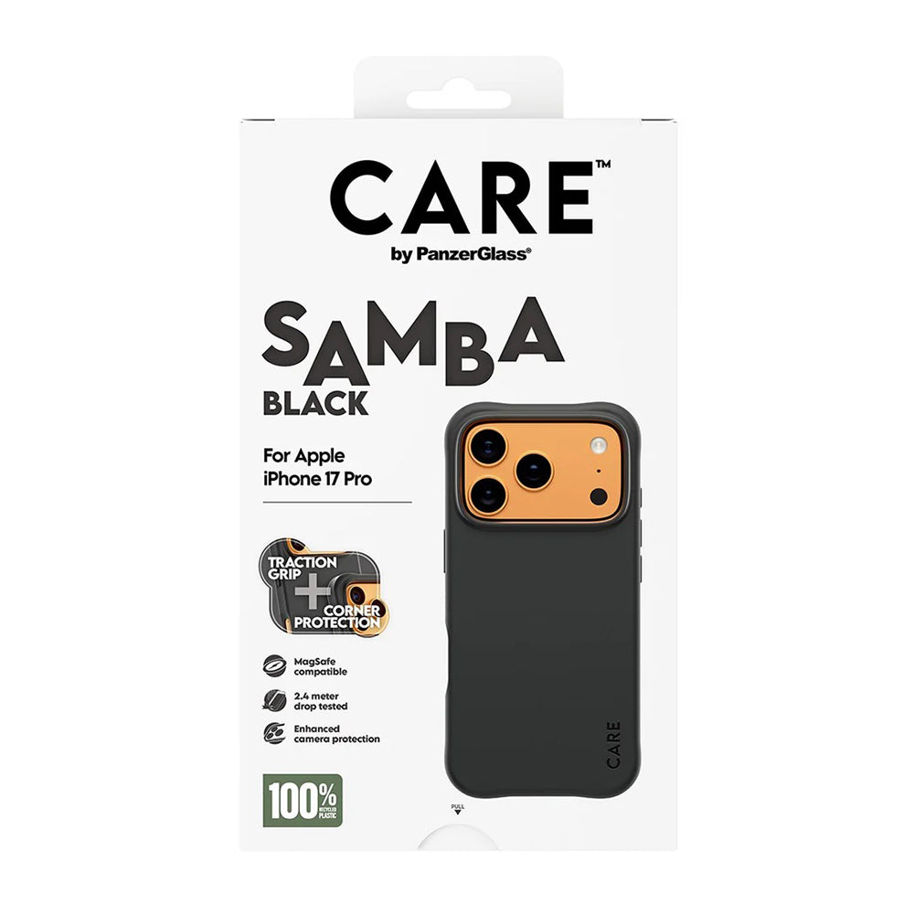 Coque MagSafe pour Apple iPhone 17 Pro, PanzerGlass, Care Fashionable, Noire
