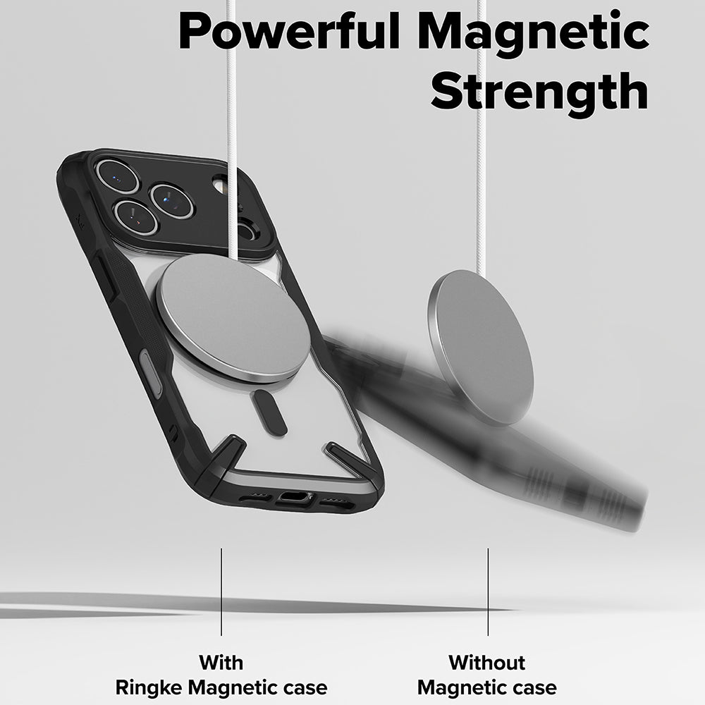 MagSafe Hülle für Apple iPhone 17 Pro, Ringke, Fusion X, Schwarz
