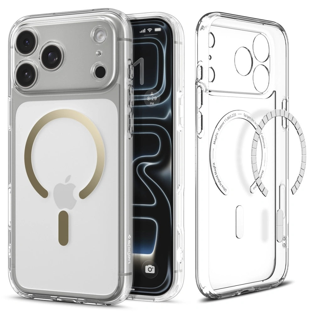 MagSafe Case for Apple iPhone 17 Pro, Spigen, Ultra Hybrid, Gold ACS10348