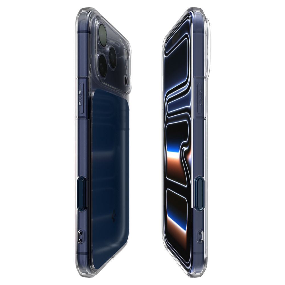 Coque MagSafe pour Apple iPhone 17 Pro, Spigen, Ultra Hybrid T, Bleu Mat ACS10476
