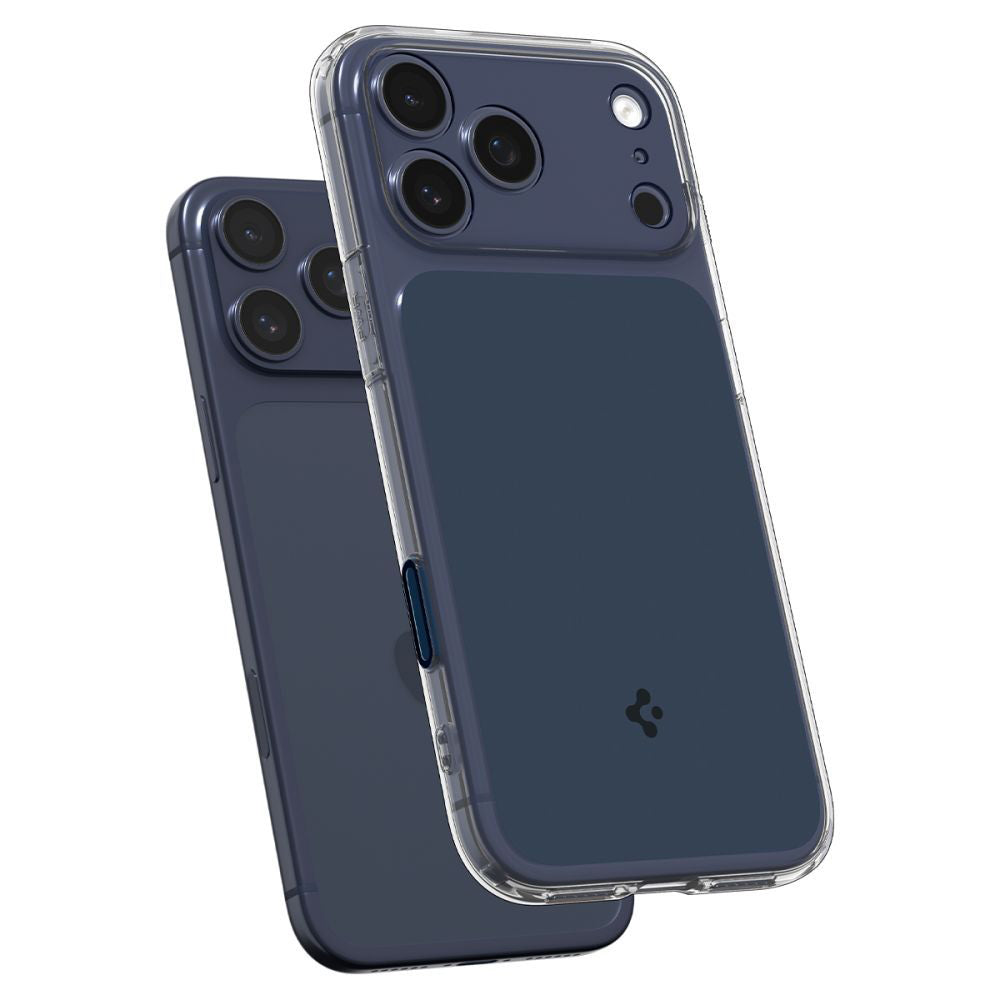 Coque MagSafe pour Apple iPhone 17 Pro, Spigen, Ultra Hybrid T, Bleu Mat ACS10476