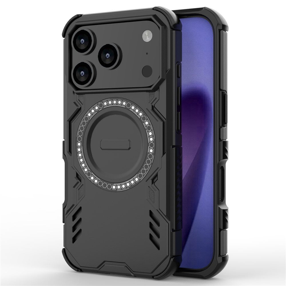 Coque MagSafe pour Apple iPhone 17 Pro, Techsuit, ArmorMag, Noire