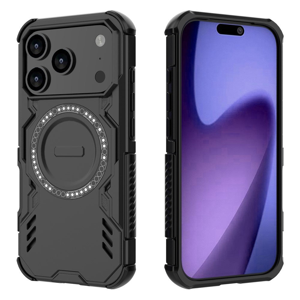 Coque MagSafe pour Apple iPhone 17 Pro, Techsuit, ArmorMag, Noire