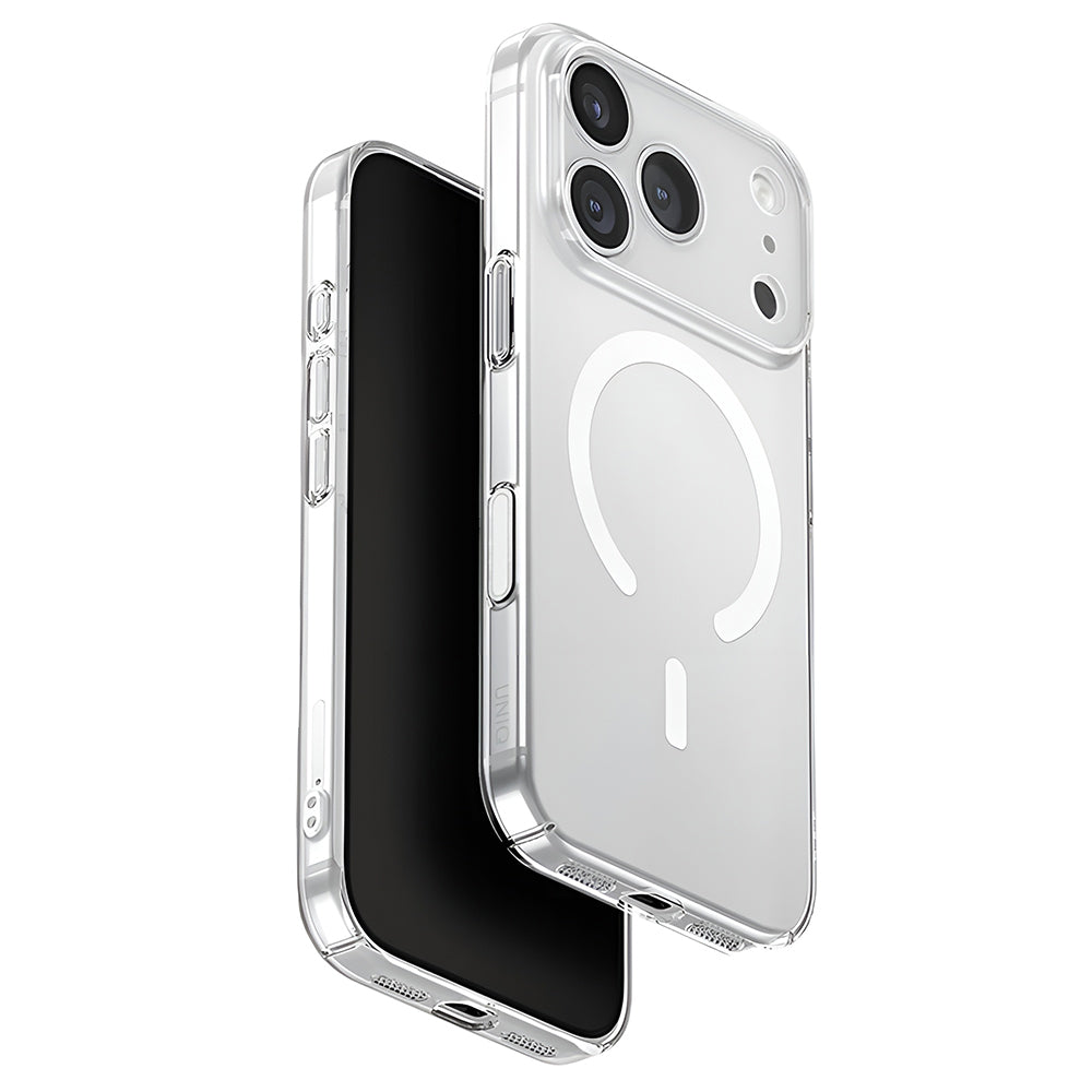 Coque MagSafe pour Apple iPhone 17 Pro, UNIQ, AirSuit MagClick, Transparente