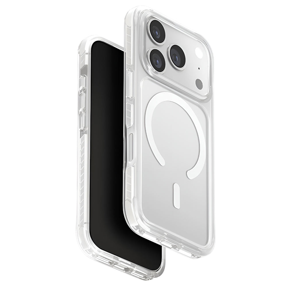 Coque MagSafe pour Apple iPhone 17 Pro, UNIQ, Combat MagClick, Blanche