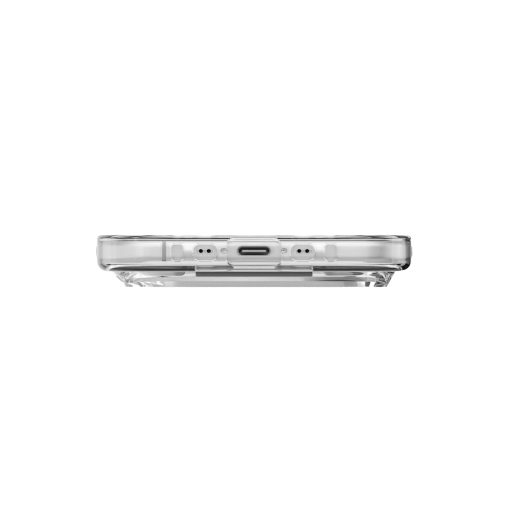 Coque MagSafe pour Apple iPhone 17 Pro, UNIQ, Heldro Air MagClick, Gris Transparent
