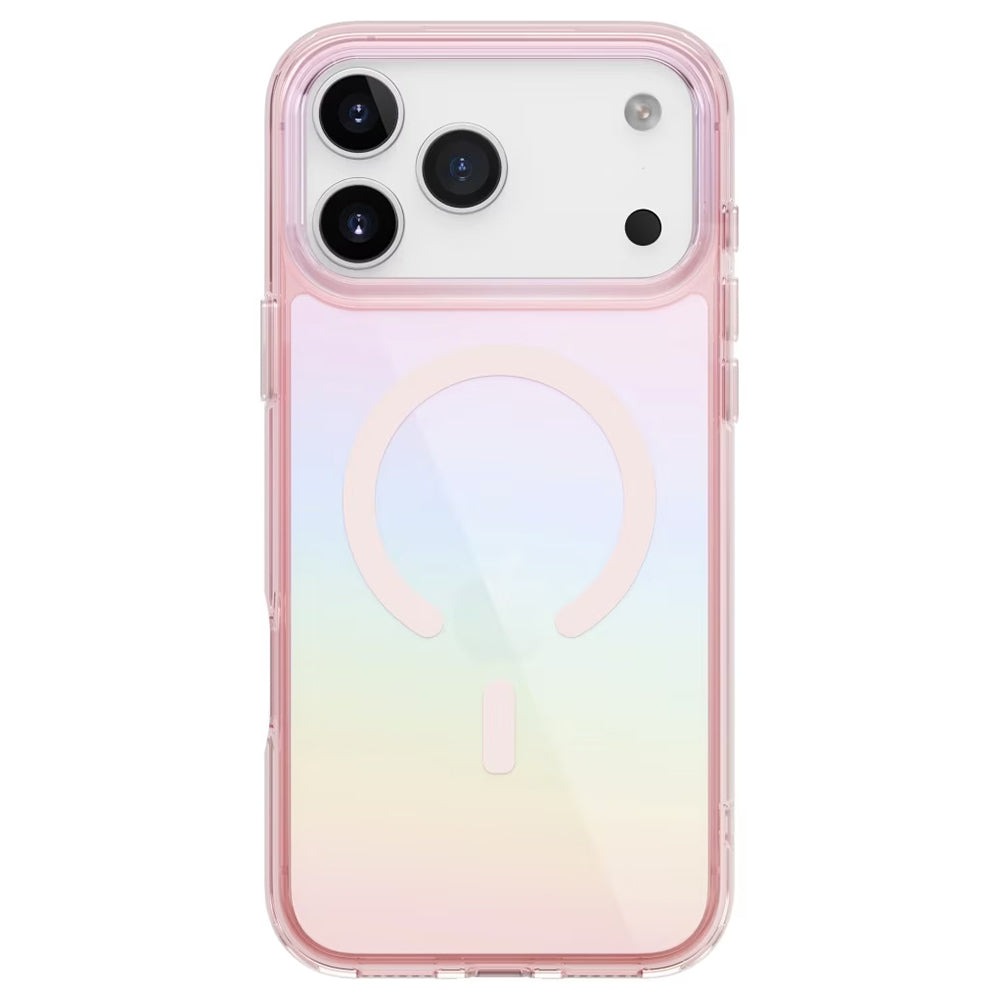 MagSafe Hülle für Apple iPhone 17 Pro, UNIQ, Iridescia MagClick, Pastellblau