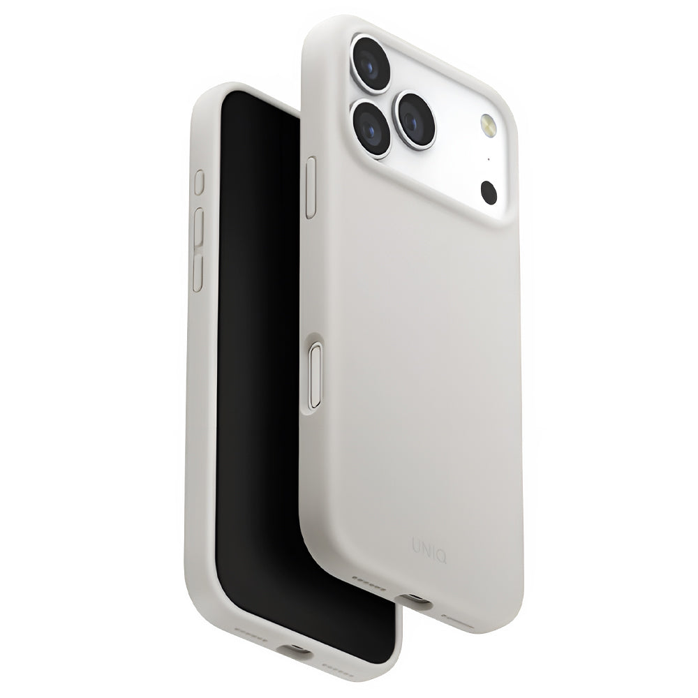 MagSafe Hülle für Apple iPhone 17 Pro, UNIQ, Lino MagClick, Grau