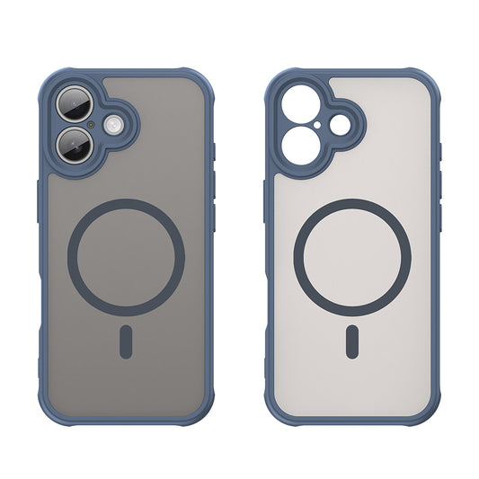 MagSafe Hülle für Apple iPhone 17, Techsuit, HaloFrost II, Marineblau