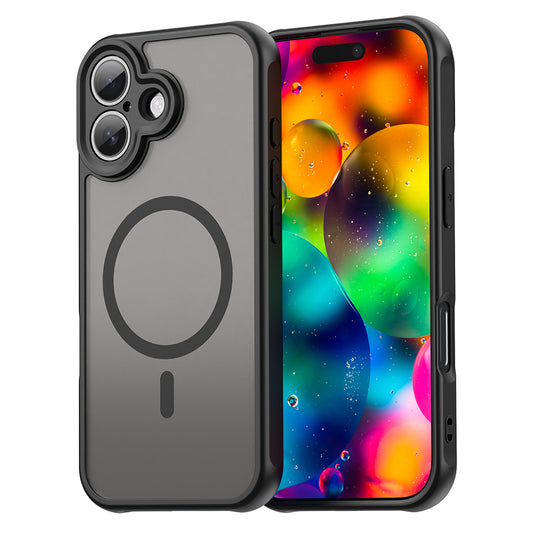 MagSafe Hülle für Apple iPhone 17, Techsuit, HaloFrost II, Schwarz