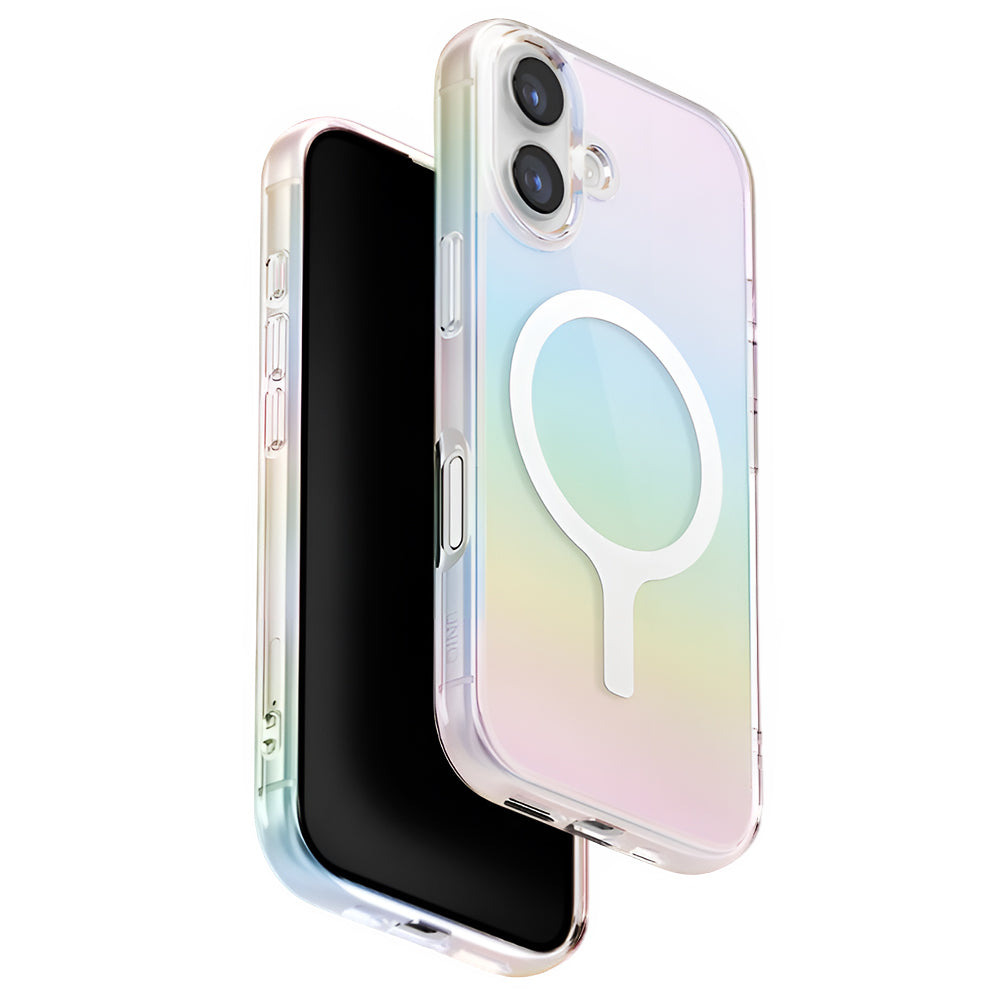 Étui MagSafe pour Apple iPhone 17, UNIQ, Iridescia MagClick, Multicolore