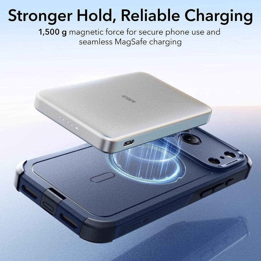 Coque MagSafe pour Apple iPhone 18 Pro / 17 Pro, ESR, Cyber, Bleu marine